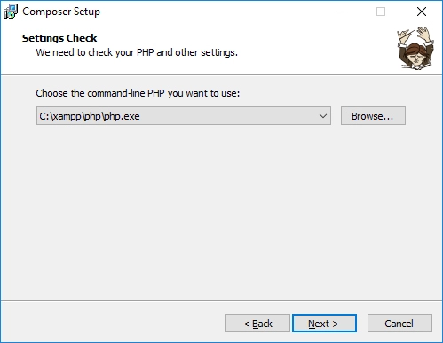 Cài đặt composer - Settings Check Cài đặt composer - Settings Check