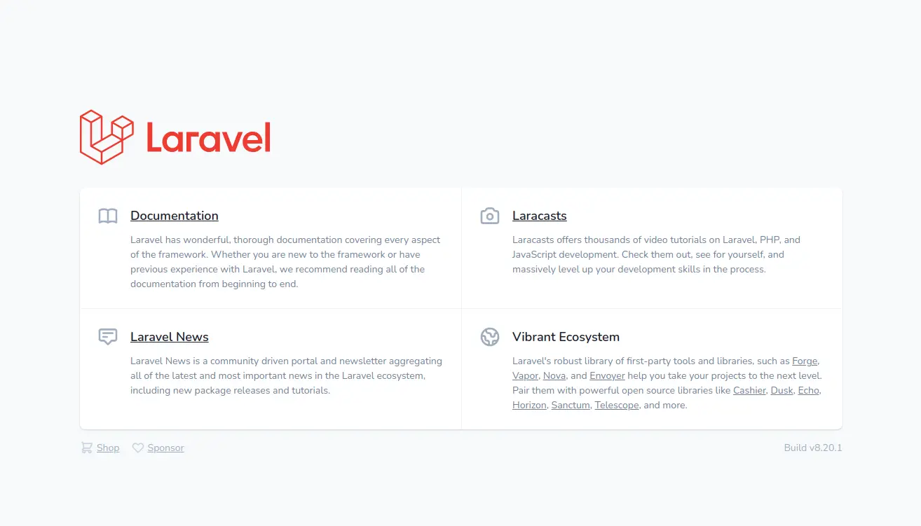 create project laravel
