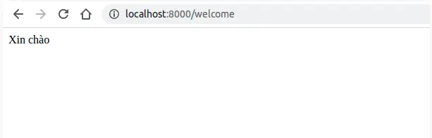 Laravel route welcome